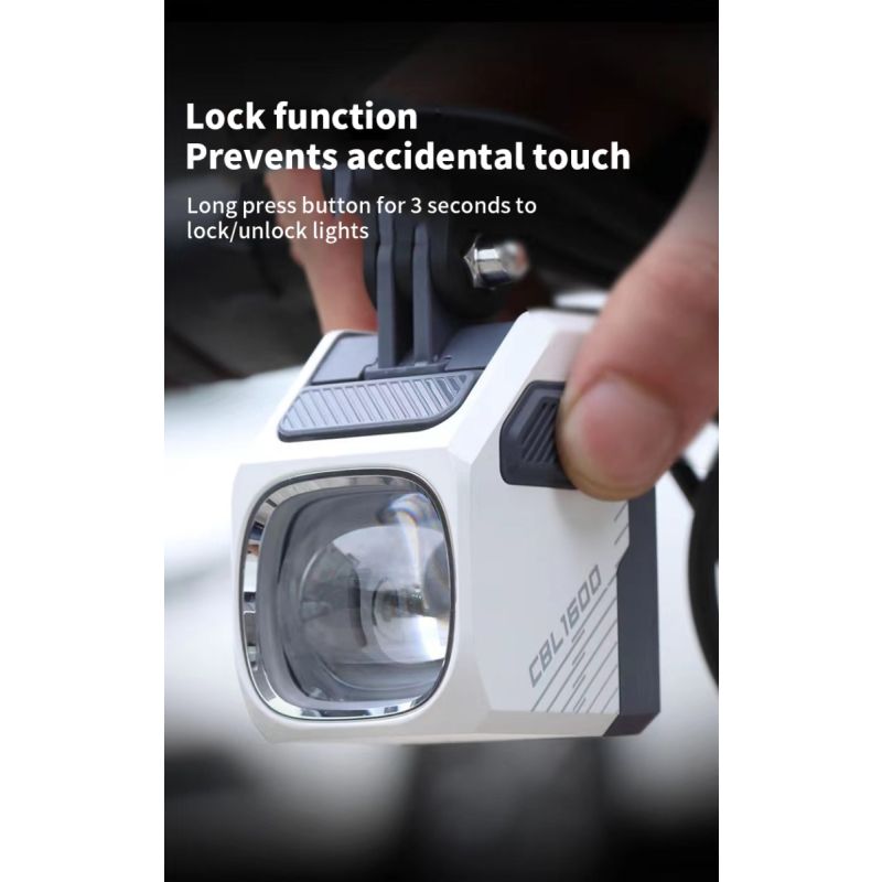 Magicshine CBL1600 kraftig sykkellys 1600 lumen for MTB nattsykling hengende avskårne kabel styrefeste