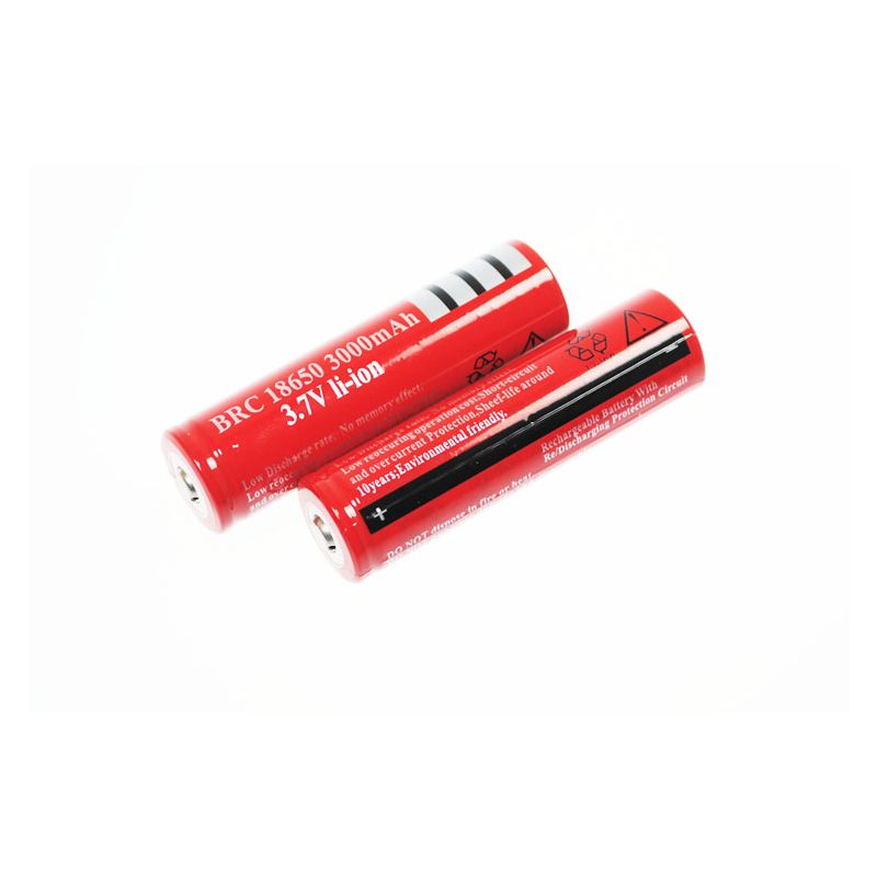 Ultrafire BRC 3000MAH 3.7V LI-ION oppladbart 18650 batteri høy kapasitet langvarig energiforsyning norsk