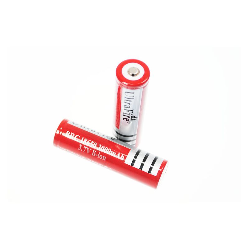 Ultrafire BRC 3000MAH 3.7V LI-ION oppladbart 18650 batteri høy kapasitet langvarig energiforsyning norsk