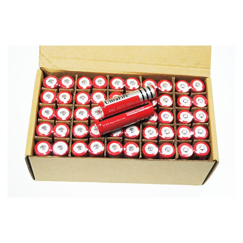 Ultrafire BRC 3000MAH 3.7V LI-ION oppladbart 18650 batteri høy kapasitet langvarig energiforsyning norsk