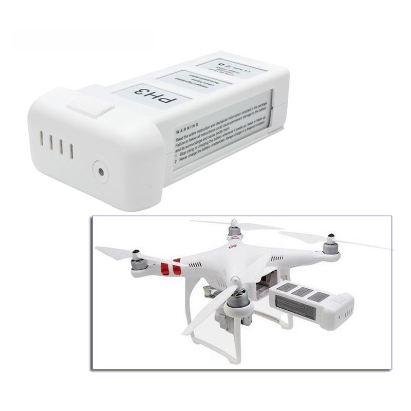 DJI Phantom 3 4500mAh 15.2V 4S LiPo dronebatteri lang flytid intelligent flyging for luftfotografi dronepilot