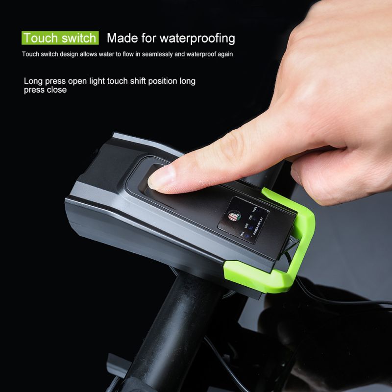 Sykkellys 2x T6 2400 lumen USB oppladbar sykkellysfront synlighet og sykkelsikkerhet seks lysmoduser