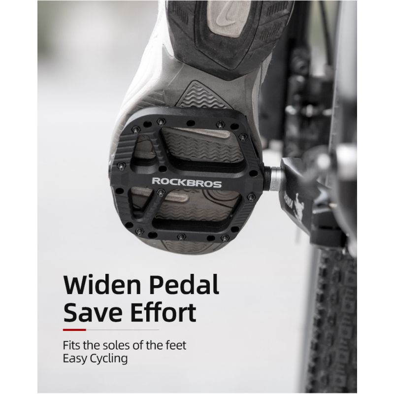 ROCKBROS Ultralight Sykkelpedaler Slitesterk Nylon Forseglet Lager MTB BMX Høykvalitet Ritt Utendørs Sykling
