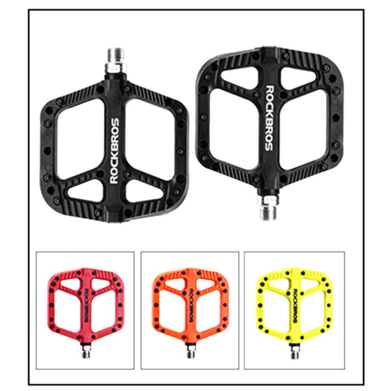 ROCKBROS Ultralight Sykkelpedaler Slitesterk Nylon Forseglet Lager MTB BMX Høykvalitet Ritt Utendørs Sykling