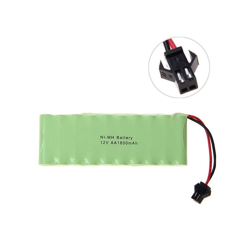 12V AA 1800mAh Ni-MH oppladbart batteri med stor SM plugg miljøvennlig for allsidig batterianvendelse