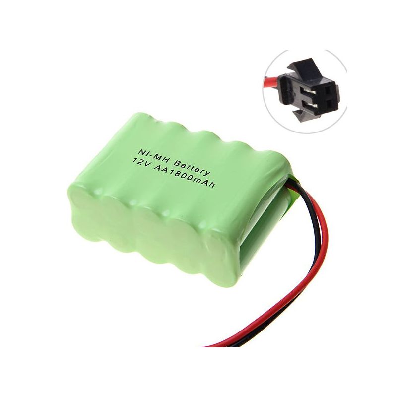 Miljøvennlig 12V AA 1800mAh Ni-MH SM-plugg batteri for leker høy ytelse kapasitet og lang utladningstid
