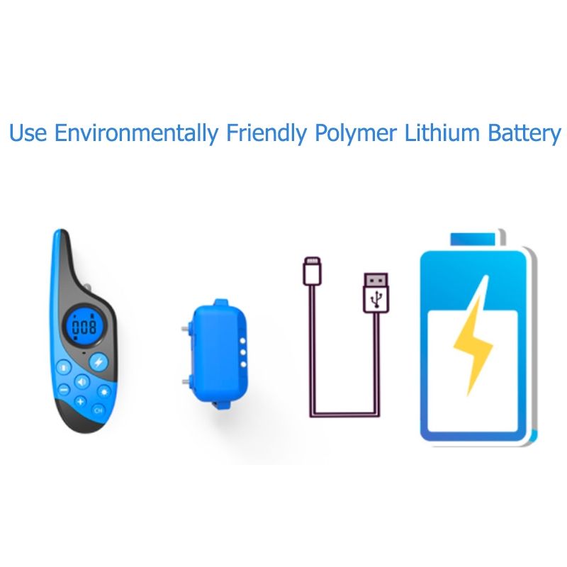 Vanntett hundetreningshalsbånd fjernkontroll 500m oppladbart LCD skjerm justerbart for effektiv lydighetstrening