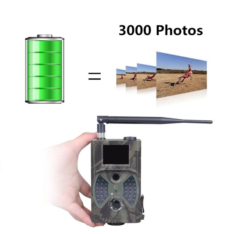 HC-300M 12MP 1080p jaktkamera med infrarød bevegelsesdeteksjon dyrelivsovervåking høyoppløselige bilder