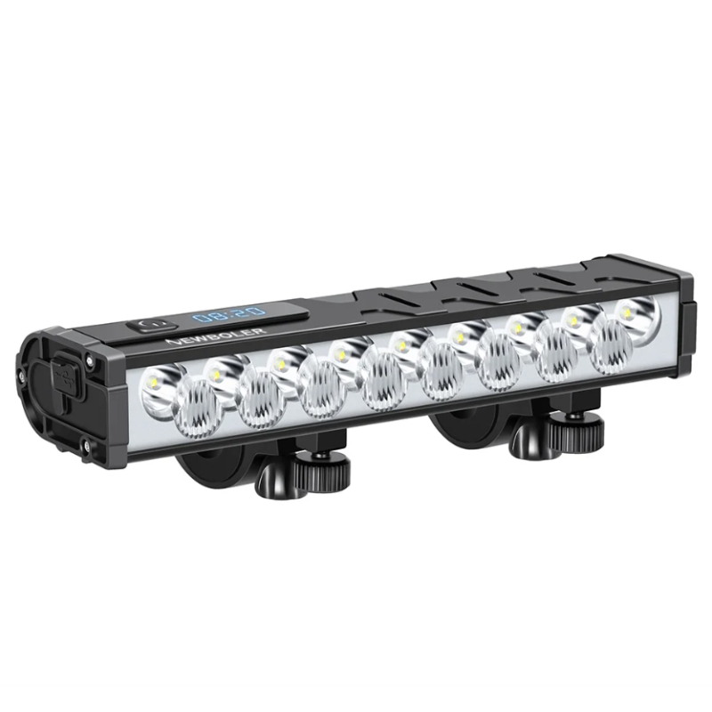 NITEBEAM sykkellampe 10000 lumen sykkellys foran USB-lading vanntett ideell for MTB og landeveissykling
