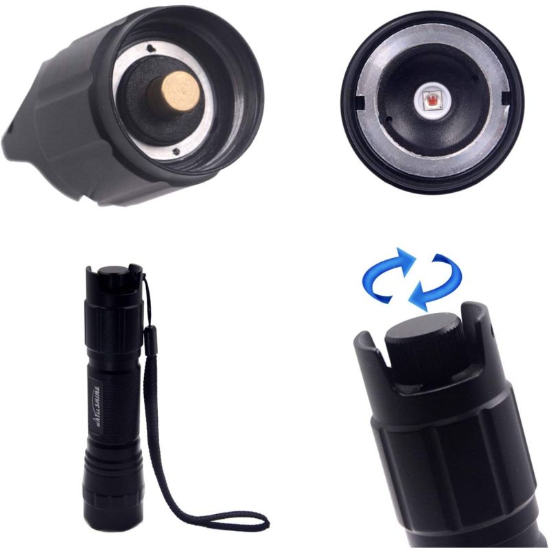 UltraFire 940nm IR-lommelykt justerbart fokus perfekt for nattlig utforskning og infrarødt jaktlys
