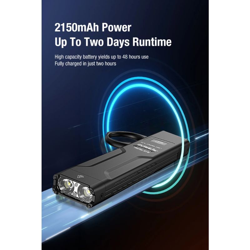 Klarus X1 EDC Lommelykt 4200LM Turbo Lys, Taktisk Nød Utendørs Lys, 175m Rekkevidde, SST-70