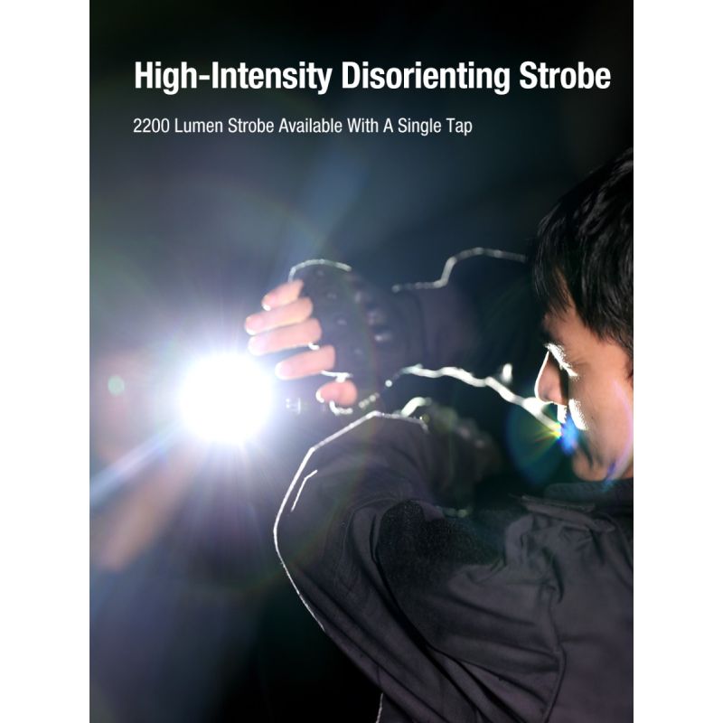 Klarus X1 EDC Lommelykt 4200LM Turbo Lys, Taktisk Nød Utendørs Lys, 175m Rekkevidde, SST-70