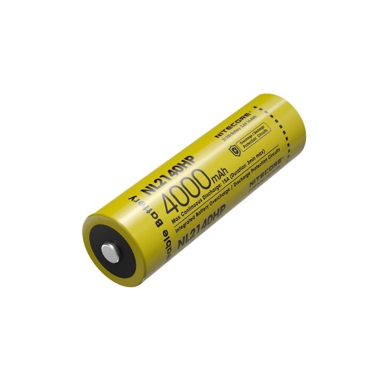 NITECORE NL2140HP 21700 Li-ion batteri 4000mAh for høyytelses lommelykter digitalkamera holdbar ytelse