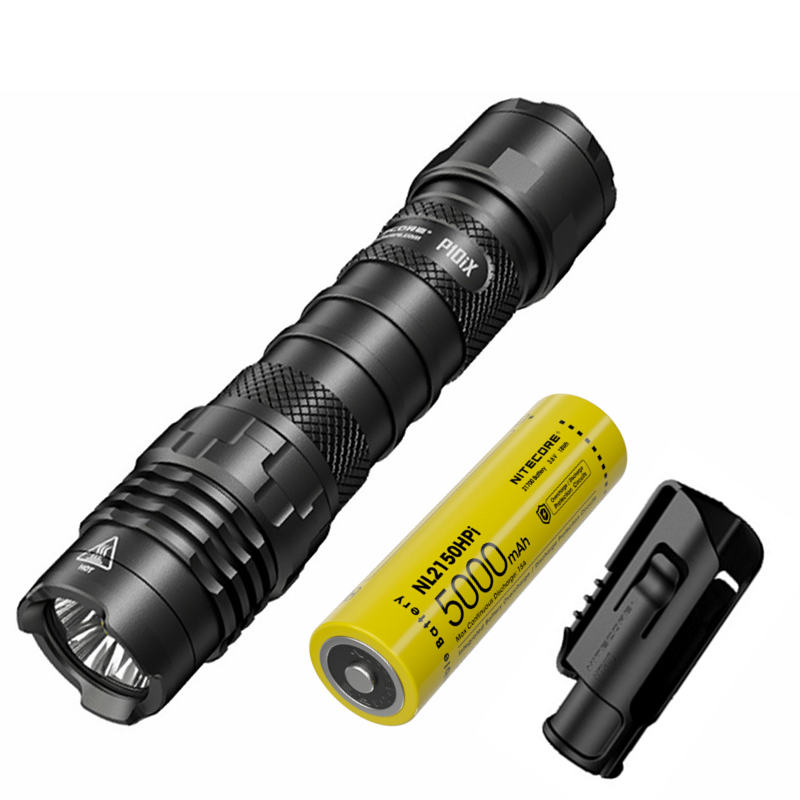Nitecore P10iX kraftig LED lommelykt 4000 lumen robust holdbarhet lang batterilevetid 158 meter rekkevidde