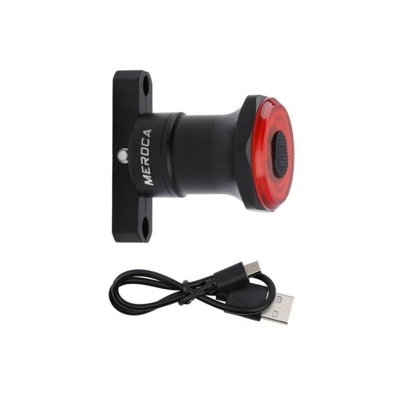 MERCOA MX2 Smart Sensor Bremselys Sykkelkompanjong med Høy Effekt LEDs Automatisk Bremsesensor USB-Lading