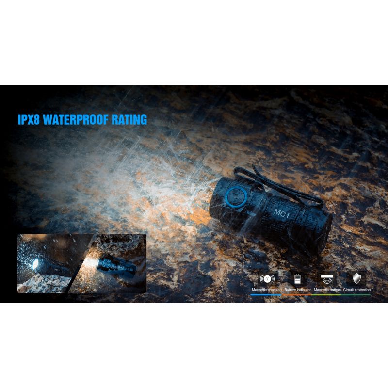 TrustFire MC1 Baton XP-L Hei kompakt 1000 lumens LED lommelykt med magnetisk lading for hverdagsbruk