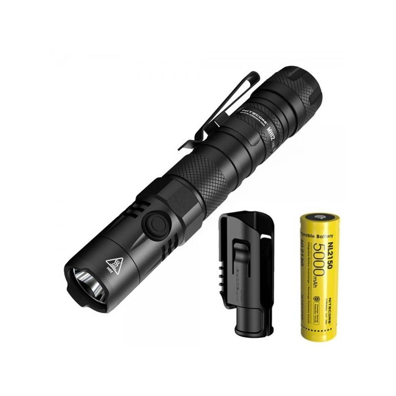 Nitecore MH12 V2 XP-L2 V6 LED 1200 lumen robust lommelykt med utendørs belysning og allsidige strømalternativer