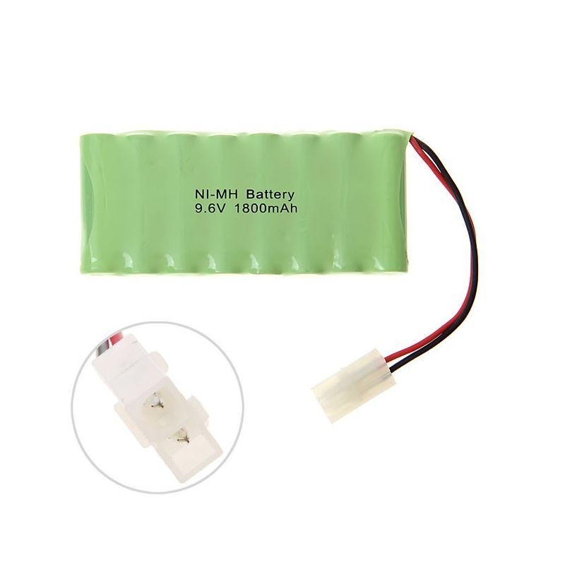 8-pk Ni-MH AA 9.6V 1800mAh batteripakke for RC-bil/modellfly – oppladbart batteri, miljøvennlig!