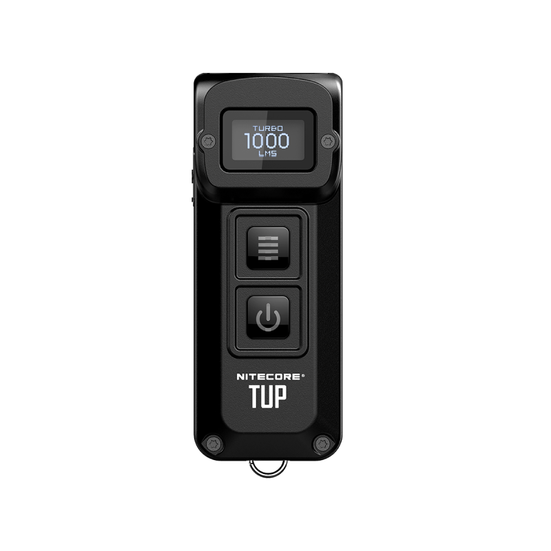 Nitecore TUP kompakt LED lommelykt 1000 lumen USB oppladbar med XP-L HD V6 og OLED skjerm for utendørsutstyr