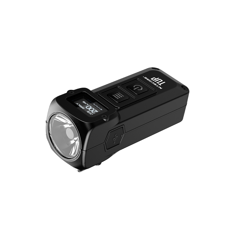 Nitecore TUP kompakt LED lommelykt 1000 lumen USB oppladbar med XP-L HD V6 og OLED skjerm for utendørsutstyr