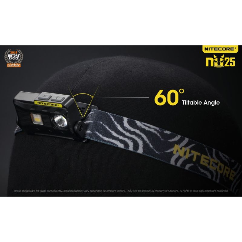 Oppdag verden med Nitecore NU25 XP-G2 S3 LED 360 lumen hodelykt for camping og allsidig utendørsbelysning