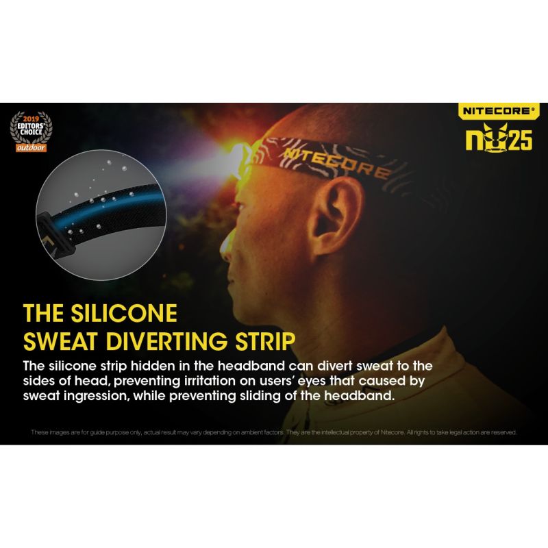 Oppdag verden med Nitecore NU25 XP-G2 S3 LED 360 lumen hodelykt for camping og allsidig utendørsbelysning