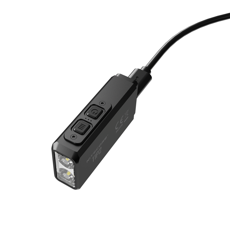 Nitecore TIP2 USB-oppladbar nøkkelringlommelykt 720 lumen Kompakt LED-belysning for camping og daglig bruk