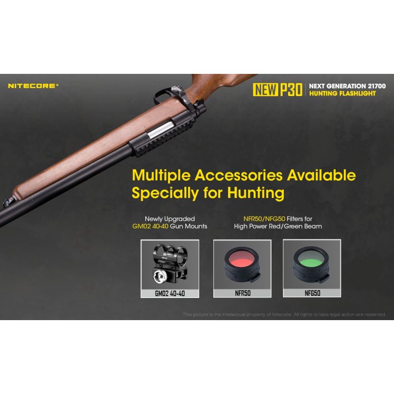 Nitecore NY P30 XP-L HI V3 Kompakt høyytelses LED-lommelykt 1000 lumen 618 meter rekkevidde utendørs bruk