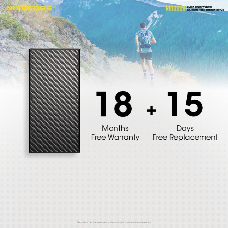 Oppdag NITECORE NB10000 QC 10000mAh Strømbank Lettvekt USB USB-C Hurtiglading Perfekt Reise Friluftsliv