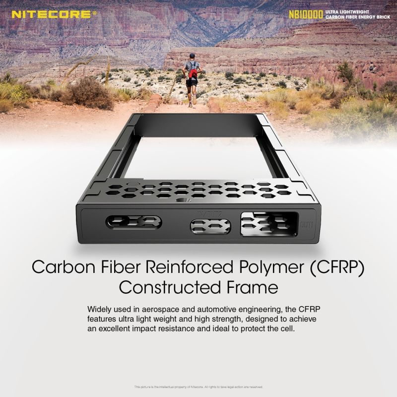 Oppdag NITECORE NB10000 QC 10000mAh Strømbank Lettvekt USB USB-C Hurtiglading Perfekt Reise Friluftsliv