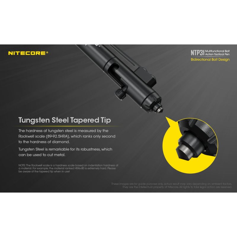 Nitecore NTP31 multifunksjonspenn med robust design aluminiumlegering og Gelion 39 påfyll for friluftsliv