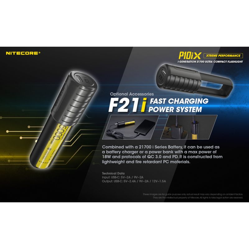 Nitecore P10iX kraftig LED lommelykt 4000 lumen robust holdbarhet lang batterilevetid 158 meter rekkevidde