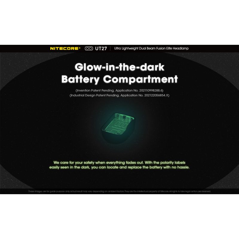 Nitecore UT27 LED hodelykt med kraftig belysning 520 lumen oppladbart batteri allsidige lysmoduser og robust design