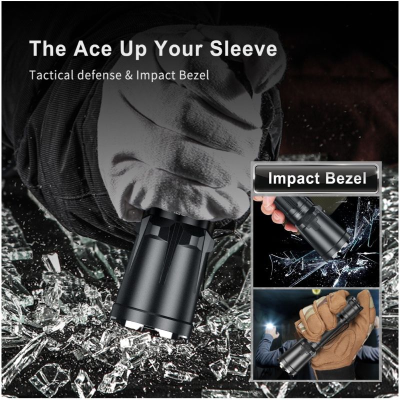 Klarus XT11GT PRO V2.0 3300 Lumen Utendørs Lommelykt med USB-C Hurtiglading og Luminus SST-70 LED