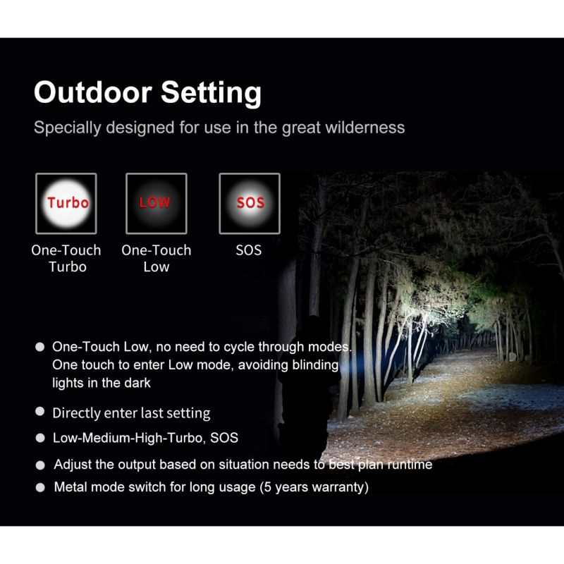 Klarus XT11GT PRO V2.0 3300 Lumen Utendørs Lommelykt med USB-C Hurtiglading og Luminus SST-70 LED