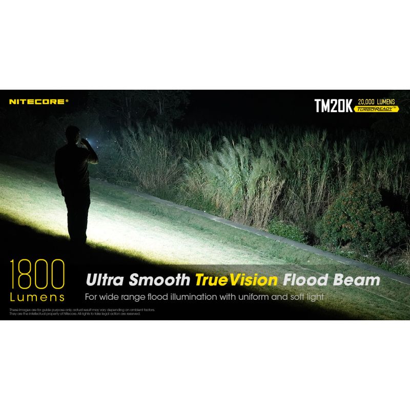 Nitecore TM20K LED-lommelykt 20000 lumen USB-C oppladbar robust og kraftig for søk og redning eventyrutstyr