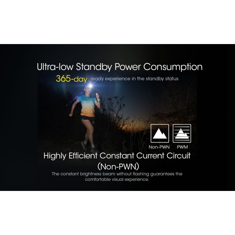 NITECORE NU43 oppladbar hodelykt kraftig belysning 1400 lumen for utendørs camping holdbar lang batteritid