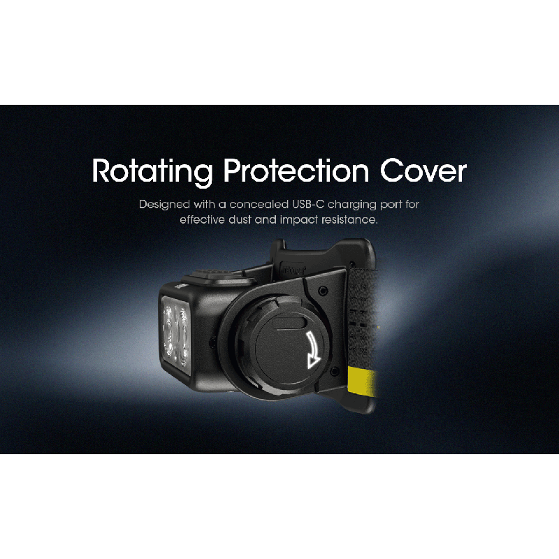 NITECORE NU43 oppladbar hodelykt kraftig belysning 1400 lumen for utendørs camping holdbar lang batteritid