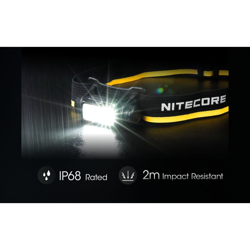 NITECORE NU43 oppladbar hodelykt kraftig belysning 1400 lumen for utendørs camping holdbar lang batteritid