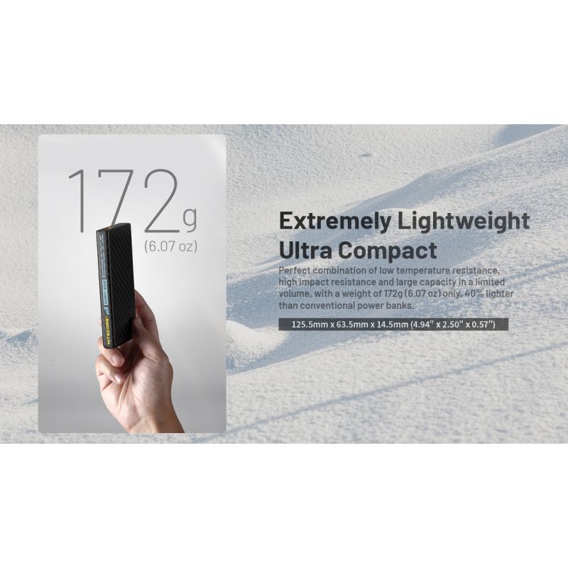 Nitecore Summit 10000 Powerbank | Robust bærbart batteri for ekstrem kulde | QC/PD Hurtiglading USB-C IPX5