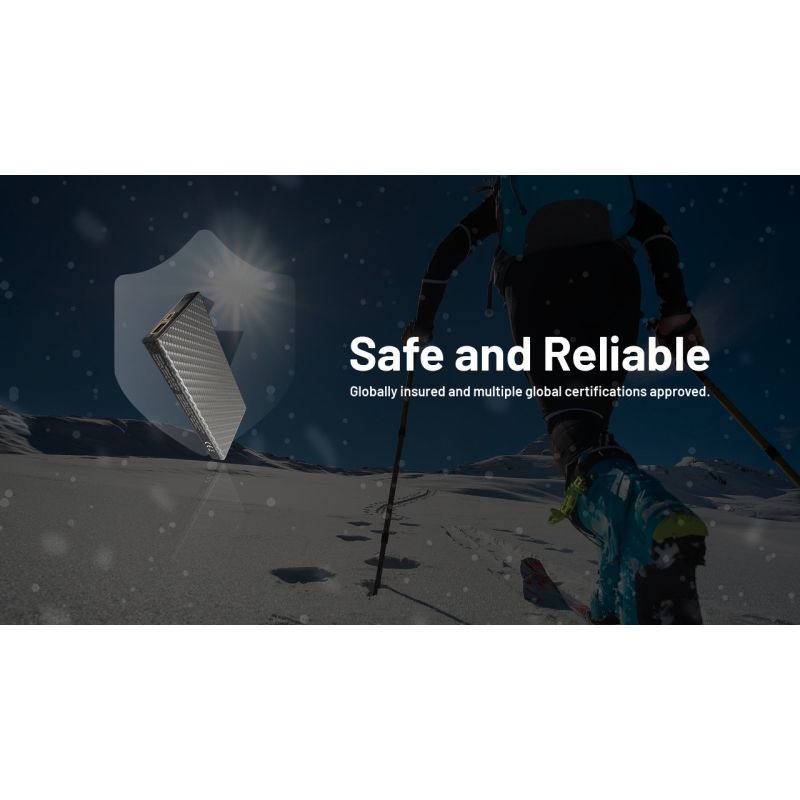 Nitecore Summit 10000 Powerbank | Robust bærbart batteri for ekstrem kulde | QC/PD Hurtiglading USB-C IPX5