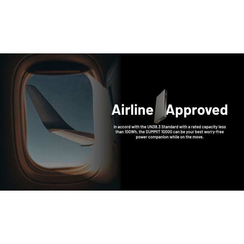 Nitecore Summit 10000 Powerbank | Robust bærbart batteri for ekstrem kulde | QC/PD Hurtiglading USB-C IPX5
