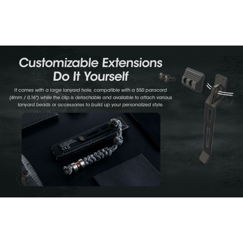 NITECORE EDC27 Oppladbar LED Lommelykt 3000 Lumen Perfekt for Uteaktiviteter og Nødsituasjoner