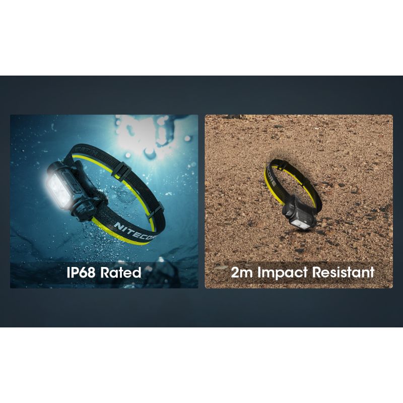 Nitecore NU50 LED-hodelykt 1400 lumen oppladbar lett utendørsbelysning for turogfriluftsliv og nødbelysning