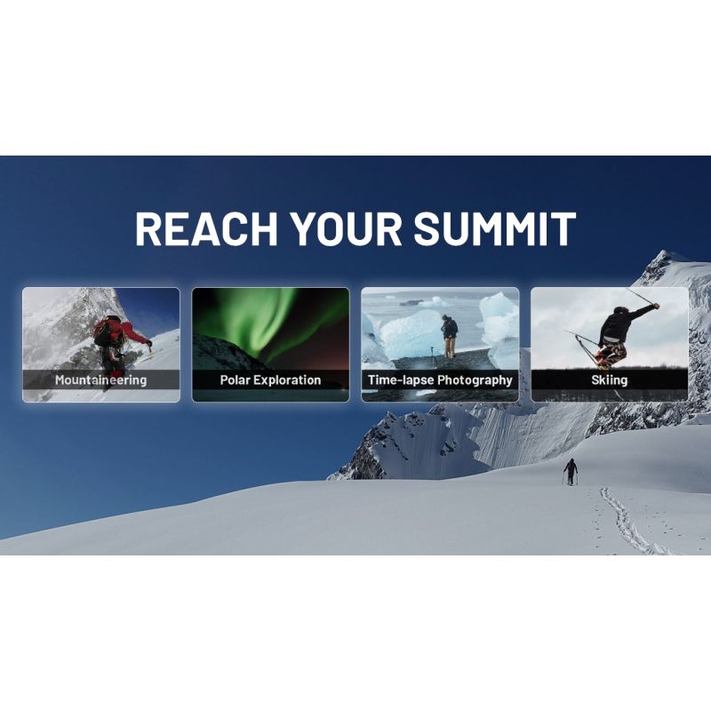 Nitecore Summit 20000 Powerbank Nødlader for ekstrem kulde | Oppladbart batteri med varme | 20000mAh QC PD USB-C | Utendørs friluftsliv og eventyr