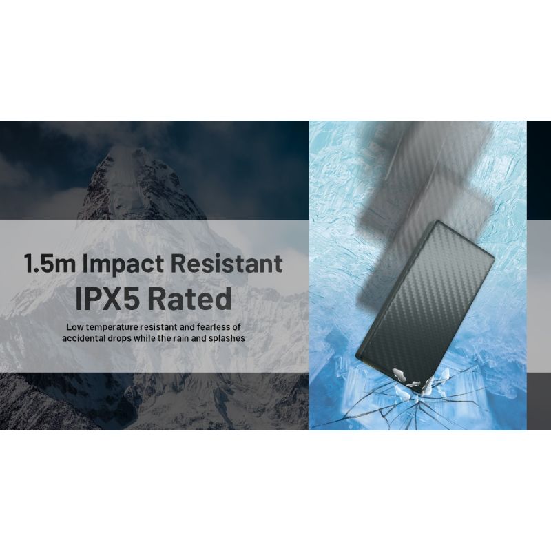 Nitecore Summit 20000 Powerbank Nødlader for ekstrem kulde | Oppladbart batteri med varme | 20000mAh QC PD USB-C | Utendørs friluftsliv og eventyr