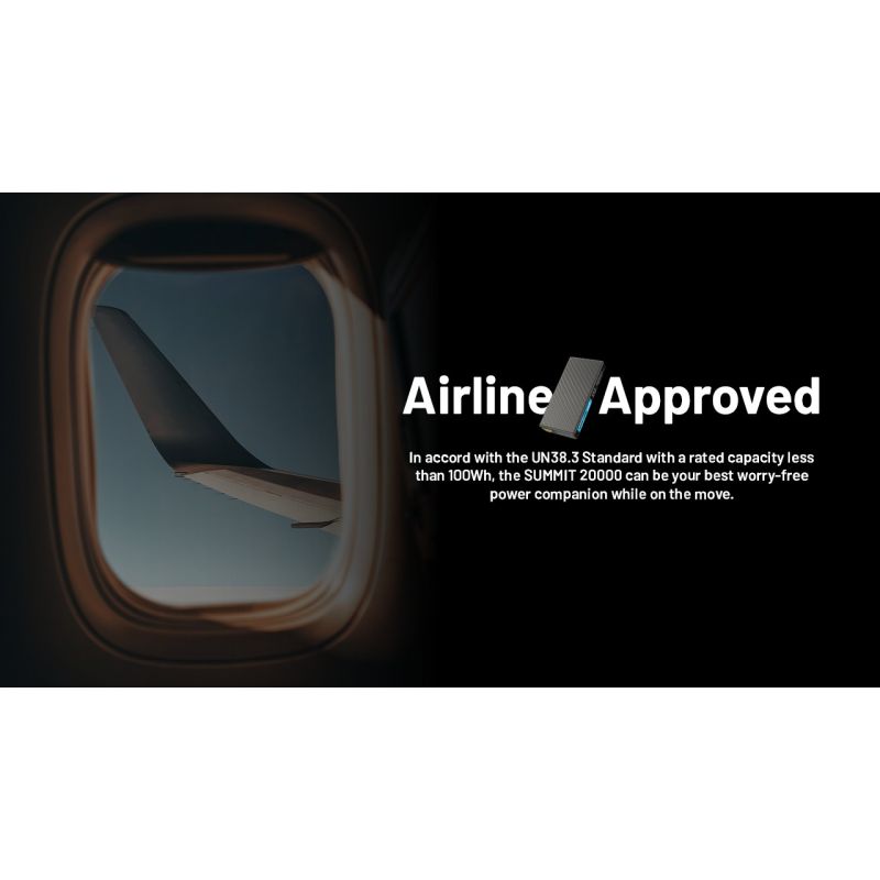 Nitecore Summit 20000 Powerbank Nødlader for ekstrem kulde | Oppladbart batteri med varme | 20000mAh QC PD USB-C | Utendørs friluftsliv og eventyr