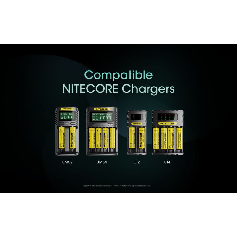 Nitecore NL1836 18650 Li-ion 3600mAh oppladbart batteri | Høykapasitet trykkavlastningsventil