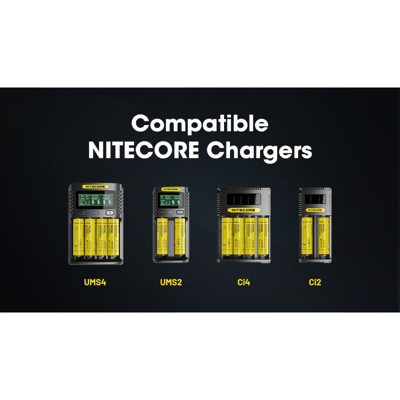 NITECORE NL2160 21700 Li-ion batteri 6000mAh for høyytelses lommelykter digitalkamera holdbar ytelse