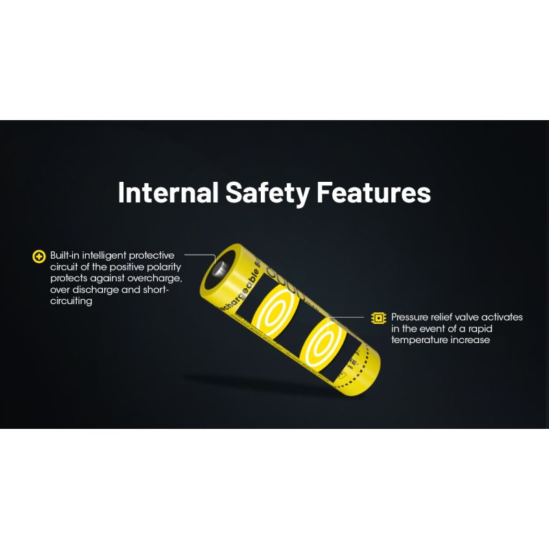 NITECORE NL2160HP 6000mAh 3.6V 18Wh USB-C Li-ion oppladbart batteri høy kapasitet kompakt og portabel